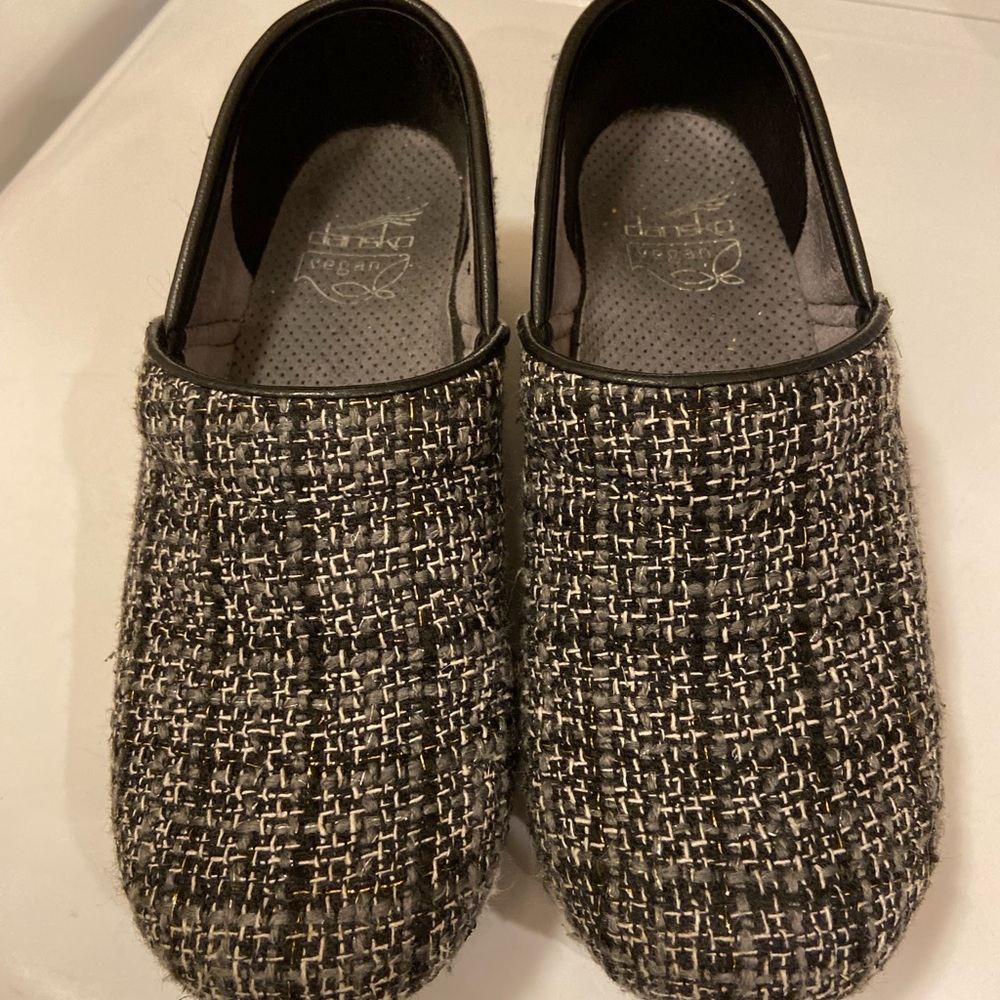 Dansko Texture Fabric Clogs Size 36 - image 1